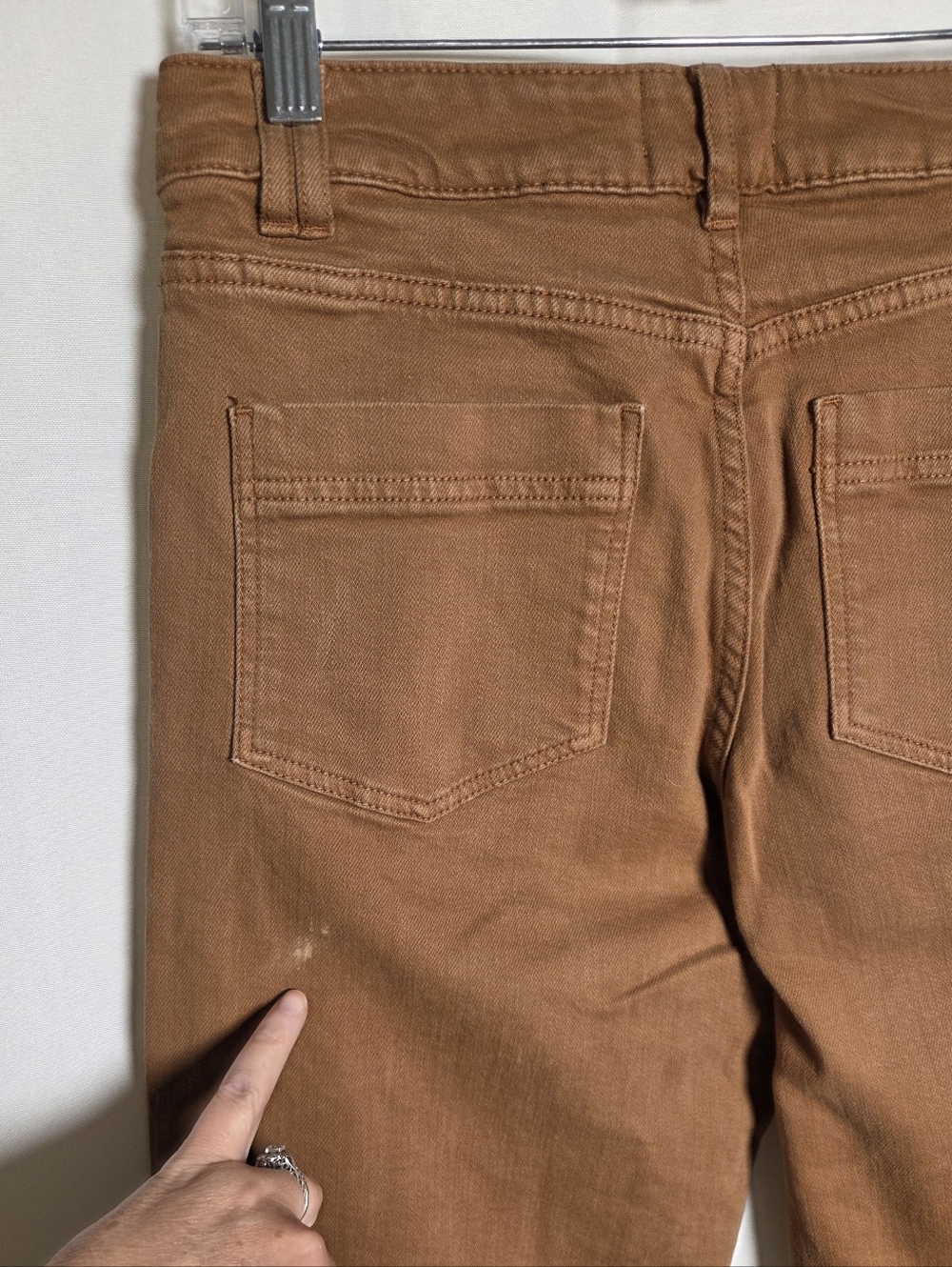 Sezane Manu Trouser Pleated Front Pant Coffee Brown Tan Women's 4 / Small - Picture 11 of 11